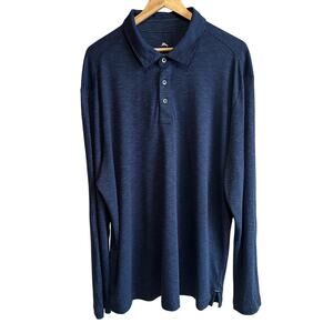 Tommy Bahama La Jolla Cove Long Sleeve Polo Maritime Blue XLTall